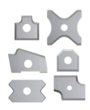 6 profilierte Standardplatten